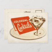 Vintage Postkarte - Kolossale Cocktails (Vorne/Hinten)