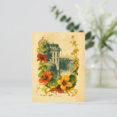 Vintage Postkarte landschaftlich/nasturtium (Stehend Vorderseite)