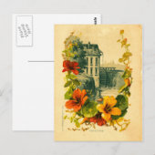 Vintage Postkarte landschaftlich/nasturtium (Vorne/Hinten)