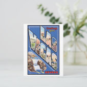 Vintage Postkarte Las Vegas (Stehend Vorderseite)