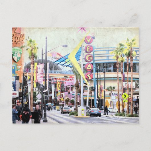 Vintage Postkarte Las Vegas (Vorderseite)