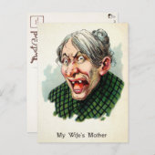 Vintage Postkarte meiner Ehefrau (Vorne/Hinten)