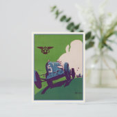 Vintage Postkarte mit Altwagen (Stehend Vorderseite)