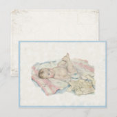 Vintage Postkarte mit Niedlichem Kleinkind (Vorne/Hinten)
