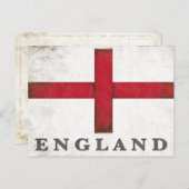 Vintage Postkarte mit schmutziger altenglischer Fl (Vorne/Hinten)