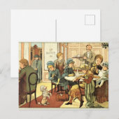 Vintage Postkarte mit schöner Illustration (Vorne/Hinten)