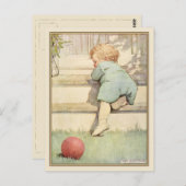 Vintage Postkarte mit Sweet Baby Illustration (Vorne/Hinten)