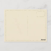 Vintage Postkarte mit Sweet Girl Reading (Rückseite)