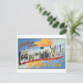 Vintage Postkarte Montreal (Stehend Vorderseite)