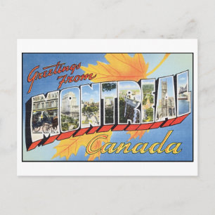 Vintage Postkarte Montreal
