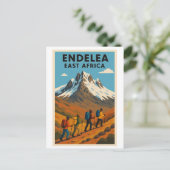 Vintage Postkarte - Mount Kenya - Ostafrika (Stehend Vorderseite)