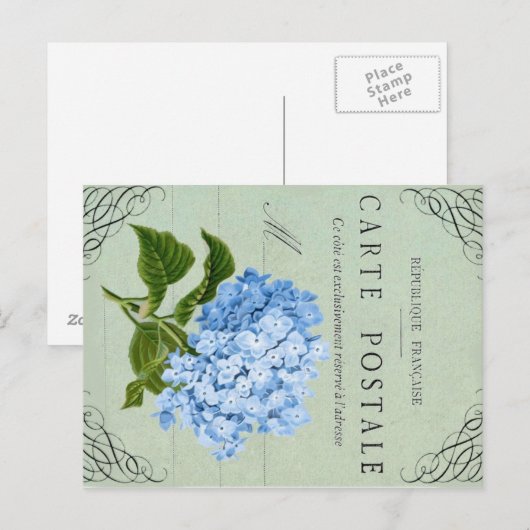 Vintage Postkarte Original Kunst (Vorne/Hinten)