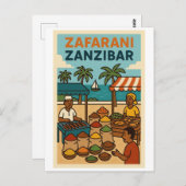 Vintage Postkarte - Ostafrika (Vorne/Hinten)