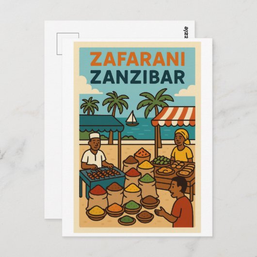 Vintage Postkarte - Ostafrika (Vorne/Hinten)