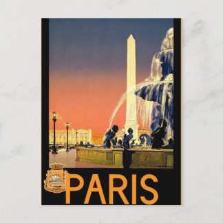 Vintage Postkarte Paris