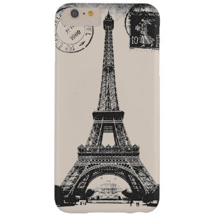 Vintage Postkarte Paris-La-Turm-Eiffels Barely There iPhone 6 Plus Hülle