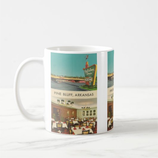 Vintage Postkarte, Pine Bluff, Arkansas Kaffeetasse (Links)