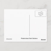 Vintage Postkarte "Rhode Island Red Chicken" (Rückseite)