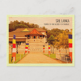 Vintage Postkarte Sactooth Relic Sri Lanka