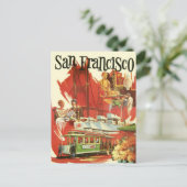 Vintage Postkarte San Francisco (Stehend Vorderseite)