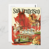 Vintage Postkarte San Francisco (Vorne/Hinten)