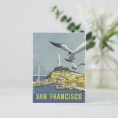 Vintage Postkarte San Francisco (Stehend Vorderseite)