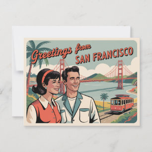Vintage Postkarte San Francisco   Grüße aus