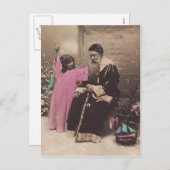 Vintage Postkarte Santa Claus Pere Weihnachten & A (Vorne/Hinten)