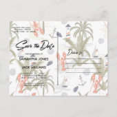 Vintage Postkarte | Save The Date (Rückseite)