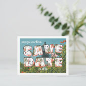 Vintage Postkarte | Save The Date (Stehend Vorderseite)