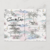 Vintage Postkarte | Save The Date (Rückseite)