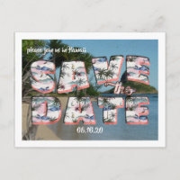 Vintage Postkarte | Save The Date