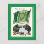Vintage Postkarte St Patrick's Day (Vorderseite)