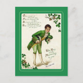 Vintage Postkarte St Patrick's Day (Vorderseite)