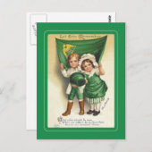 Vintage Postkarte St Patrick's Day (Vorne/Hinten)