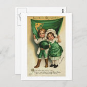 Vintage Postkarte St Patrick's Day (Vorne/Hinten)