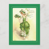 Vintage Postkarte St Patrick's Day (Vorderseite)