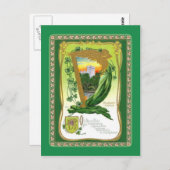 Vintage Postkarte St Patrick's Day (Vorne/Hinten)