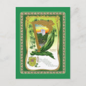 Vintage Postkarte St Patrick's Day (Vorderseite)