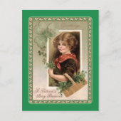 Vintage Postkarte St Patrick's Day (Vorderseite)
