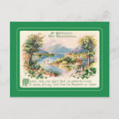 Vintage Postkarte St Patrick's Day (Vorderseite)
