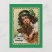 Vintage Postkarte St Patrick's Day (Vorderseite)