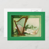 Vintage Postkarte St Patrick's Day (Vorne/Hinten)