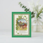 Vintage Postkarte St Patrick's Day (Stehend Vorderseite)