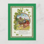 Vintage Postkarte St Patrick's Day (Vorderseite)