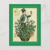 Vintage Postkarte St Patrick's Day (Vorderseite)