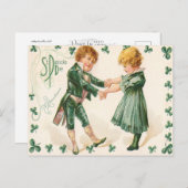 Vintage Postkarte St. Patrick's Day (Vorne/Hinten)