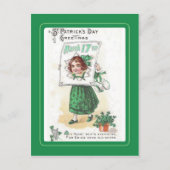 Vintage Postkarte St Patrick's Day (Vorderseite)