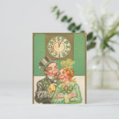 Vintage Postkarte St. Patrick's Day (Stehend Vorderseite)