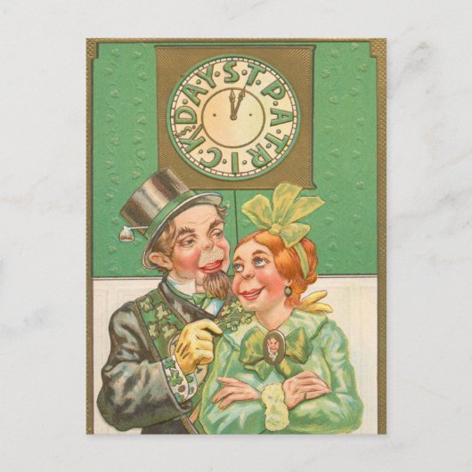 Vintage Postkarte St. Patrick's Day (Vorderseite)